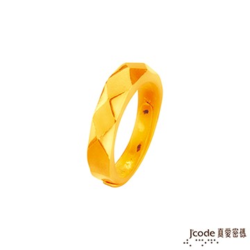J’code真愛密碼 恆久的愛黃金男戒指