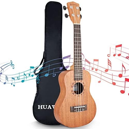 HUAWIND Concert Ukulele Ukeleles for Beginners Mahogany Inch Hawaiian Starter ukeleles Kids Adults Child Guitar Ukalalee With Gig Bag