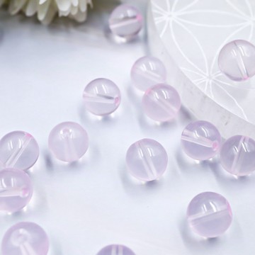 巴西芙蓉粉晶 5A粉晶 圓珠 散珠 串珠 粉水晶 水晶珠 水晶手鍊 手作材料