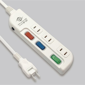 威電 延長線 CK2332 過載斷電 3開3座電源線組 6尺 9尺 15尺