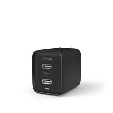 ONPRO 鴻普｜UC-QB40 40W 迷你雙Type-C PD快充充電器 石墨黑