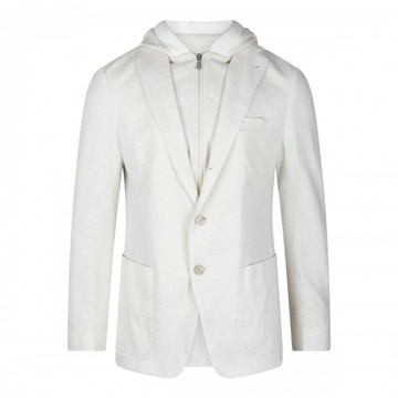 Eleventy - White Wool Blazer 50