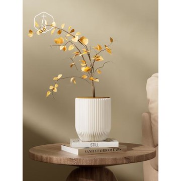 十八紙花瓶大裝飾擺件創意小花器高級感客廳插花藝術個性家居送禮