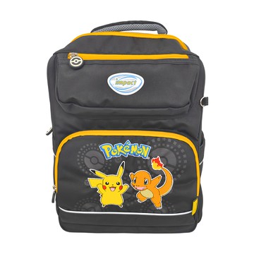 impact 怡寶 寶可夢 經典學院 高效紓壓背心式書包  黑色  38 x 12 x 27cm