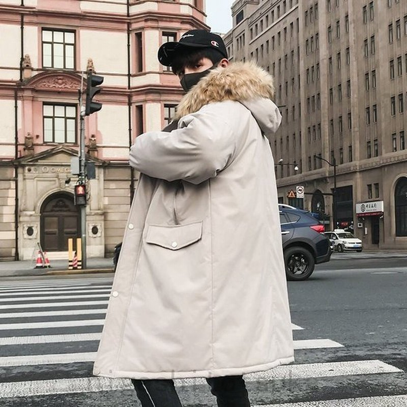 冬 メンズ 厚手 中綿 ジャケット ロングジャケット 中綿ジャケット アウター コート 冬 あったか 暖かい ファー付きフード ロング丈 通販 Lineポイント最大0 5 Get Lineショッピング