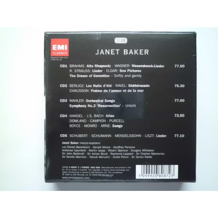 Janet Baker -ICON-   Mahler, Elgar, Berlioz, etc. CDs    CD