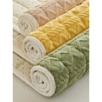 冬季保暖床墊軟墊牛奶絨床蓋床褥子學生宿舍褥墊加絨床單被褥鋪底