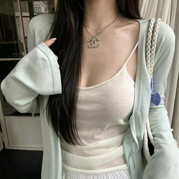 虧本賺好評 限時特賣 韓系 罩衫 隔熱 薄外套 開衫外搭 休閒針織開衫女2026年夏季美式復古繫帶長袖短款綁帶寬鬆上衣外
