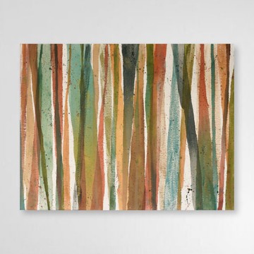 藝術 抽象 植物 森林 暖色 紅色 黃色 壁面裝飾 原畫