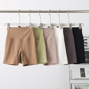 LU家同款瑜伽三分褲女透氣速干跑步健身運動褲無尬線日常騎行褲