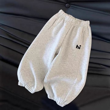 ❤️ATL❤️ 兒童長褲 女童長褲 兒童春秋裝 男童儿童休闲束脚运动裤女童宽松宝宝裤子字母春秋款宽松卫裤韩版
