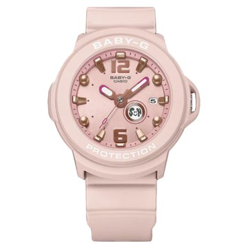 CASIO 卡西歐 BABY-G +PLUS系列柔和彩雙顯電子錶 BGA-15K-4ADR  粉色  43.5 × 42.4 × 11.5mm  1個