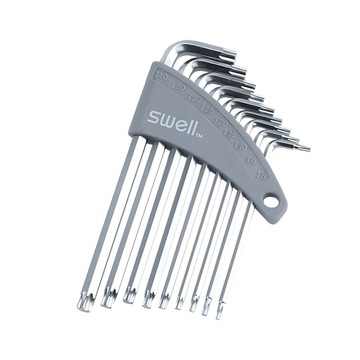 SWELL T8-T40 星型實心平面六角扳手9支組 095-04TL