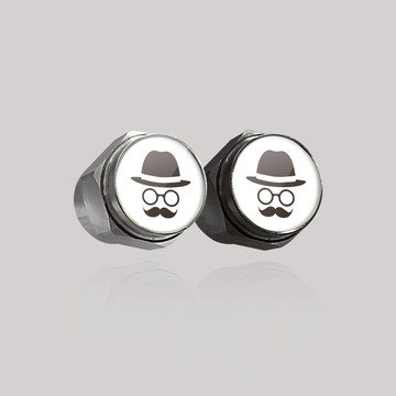 紳士/汽機車輪胎氣嘴蓋 鋁合金 氣嘴頭 輪胎風嘴 汽嘴蓋 汽嘴帽 SunBrother孫氏兄弟