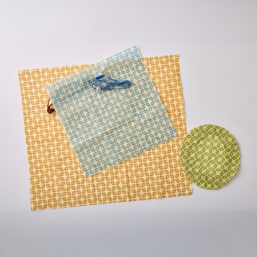 【仁舟淨塑】蜂蠟布天然純淨(3件優惠組)經典Logo  | 環保保鮮膜/蜂蠟保鮮膜