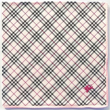 Burberry 復古格紋手帕粉紅色口袋方巾 20 x 20 英寸