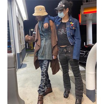 MTLK美塔 Hysteric jeans  牛仔褲 做舊長褲 微喇褲 拼接 長褲