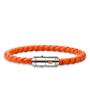 John Hardy Men's Sterling Silver Woven Leather Bracelet