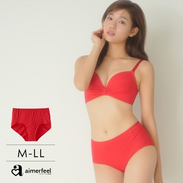 aimerfeel柔軟羅紋高腰三角褲-194521-RE