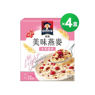 桂格 美味燕麥水果優格盒裝51.2gX5包x4盒
