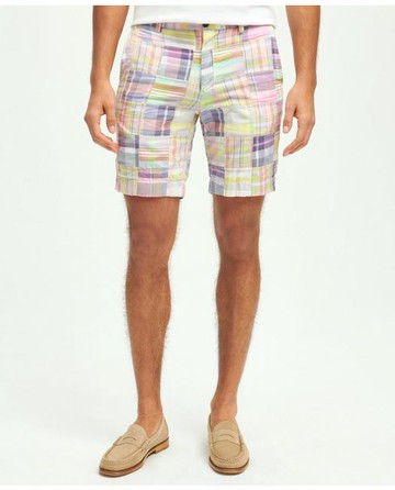 Brooks Brothers Men's Cotton Pastel Madras Shorts | Size 33