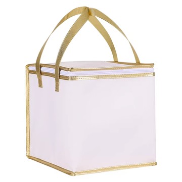 蛋糕保冰袋 雙層 10寸  35 x 35 x 30cm  白金色  2個