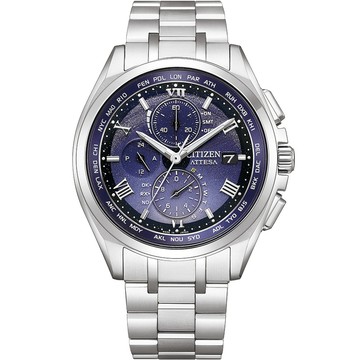 CITIZEN 夜間彩虹 鈦金屬 光動能全球電波計時 手錶 男錶-AT8240-66L