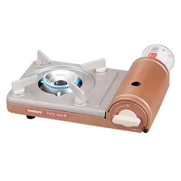 Iwatani 迷你瓦斯爐 Petit Slim III 薄型 輕巧  上面內徑20 x 高度7.7cm  金色  1個