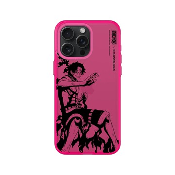 iPhone 15 Pro Max Clear 粉漾桃 - 航海王 One Piece - 復刻系列-艾斯