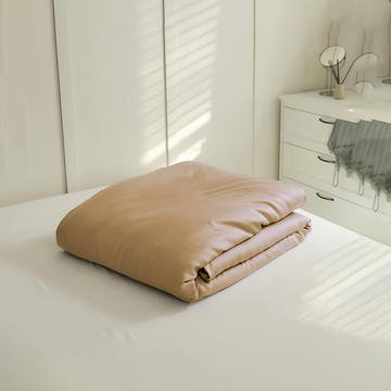 LoveCity 寢城之戀 經典素色吸濕排汗萊賽爾天絲舖棉兩用被套 台灣製  210 x 180cm  焦糖色