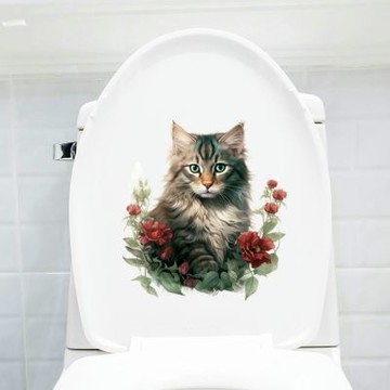 【MR.ZAKKA】創意萬用裝飾貼紙-動物主題 可愛花朵貓咪 N款 居家空間布置 DIY可移式壁貼 無痕壁貼 牆貼