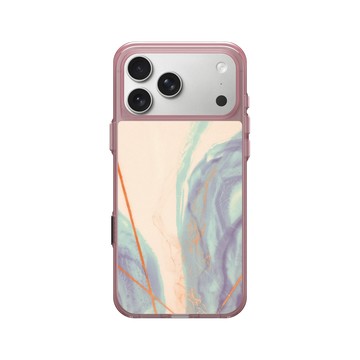 iPhone 17 Pro Max Clear (相機按鈕) 晶醺玫 - 石紋與渲染 / Marble & Dreamy Gradient - 幻境