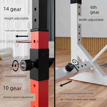 日頓杠鈴臥推架杠鈴套裝家用舉重床健身男士框式龍門架自由深蹲杠