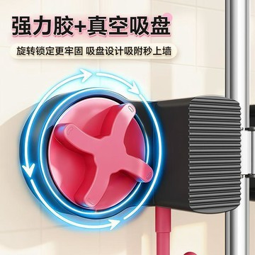 【潔仕寶2026新款壁掛式平板刮刮樂拖把】乾濕兩用拖地神器｜免手洗懶人拖｜加厚纖維拖布＋牆面掛勾收納 一拖即淨不彎腰省力