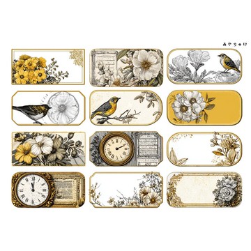 【10月新作】20-103-0078 裁切紙・拼貼素材