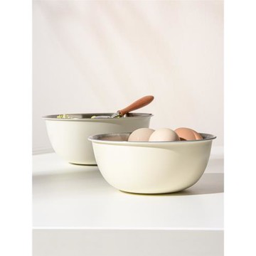 日式打蛋盆304食品級不銹鋼沙拉碗家用廚房烘培料理碗盆攪拌碗