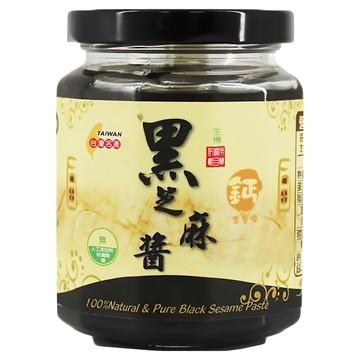 一口田 100%生機黑芝麻醬 冷壓法製造 全素者可食  260g  1罐