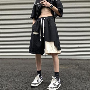 cleanfit高街潮牌休閑短褲男設計感高級美式痞帥五分褲子夏季薄款