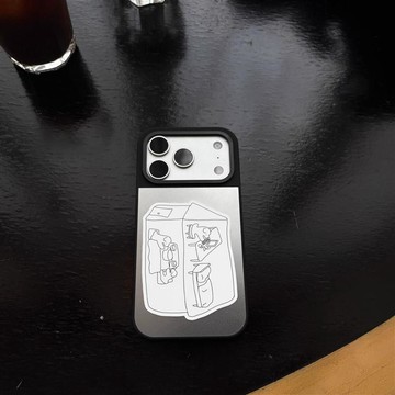 ✨iphone手機殼✨辦公小狗適用于iPhone17promax玻璃手機殼蘋果16promax保護套15pr