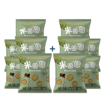 【即期良品】米圈圈-海苔醬油風味  10入-純素-至9/27