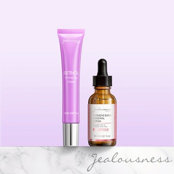 液態三重酸煥膚精華30ml+鳶尾花A醇全能眼霜20ml
