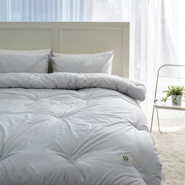 灰牛 國產有機棉飯店寢具薄被  EK(230×240公分)  灰色