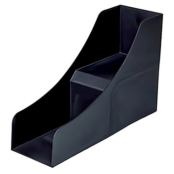 Sanada Seiko 二段式雜誌架  7.7 × 22.8 × 15CM  黑色  2層  1個