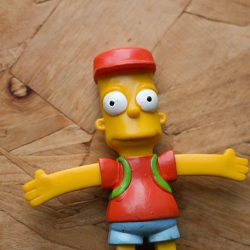 𝗈𝗅𝖽𝗍𝗈𝗒𝗌𝗍𝖺𝗍𝗂𝗈𝗇 辛普森家庭 霸子 鐵絲人偶 老玩具 老物 美式復古 模型公仔擺飾收藏