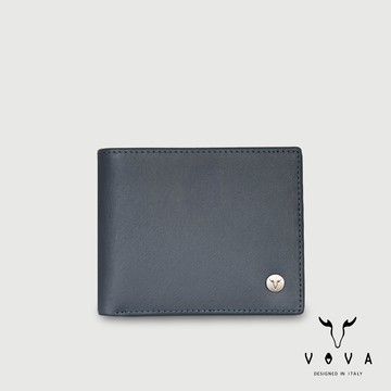 【VOVA 沃汎】台灣總代理 菲尼克斯 4卡零錢袋皮夾-藍色/VA135W007NY