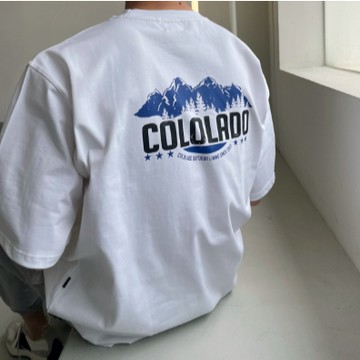 【MasCool】COLOLADO山脈短袖 短T 短袖TEE 短踢 素踢 落肩 T恤 T-SHIRT 寬鬆