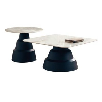 文創集 森爾凱4.6尺岩板大小茶几組合-80x80x39cm免組