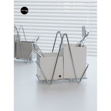 尤本家居筷子筒家用筷籠廚房臺面筷子勺子餐具收納盒筷子瀝水架子