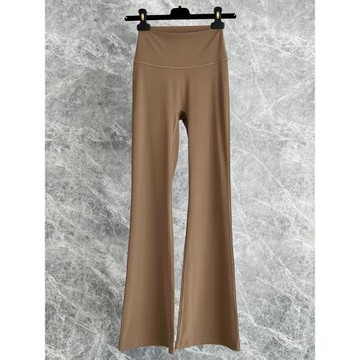 瑜伽長褲女春夏新款高腰喇叭褲緊身顯瘦時尚性感白色速干運動長褲