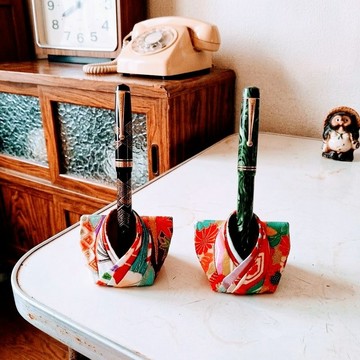 和服改造 5 合 1 多功能立架 筆筒 磁鐵 包包掛飾 和風現代禮物 Upcycled Kimono Multi-holder